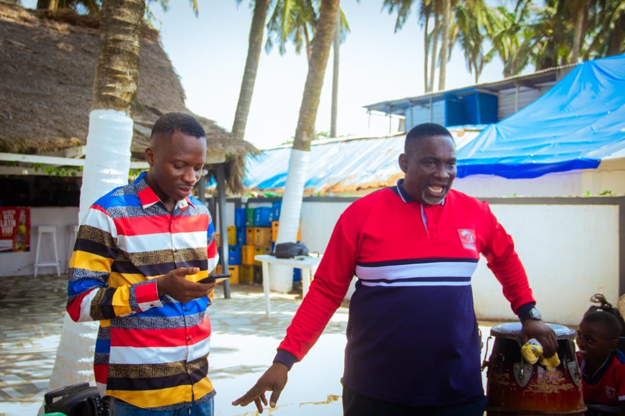Two Foundation team members coordinating during an outreach event